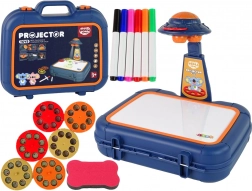 Proiector de desen pentru copii în valiză – albastru