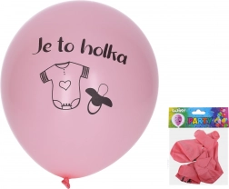 Baloane gonflabile 30 cm – set 5 buc, Este fetiță