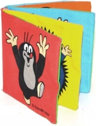 Cărticică textilă foșnitoare pliabilă KRTEK 10 × 10 cm