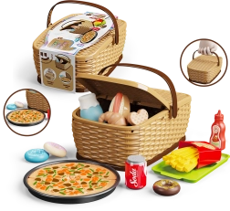 Coș de picnic pentru copii – set pizza