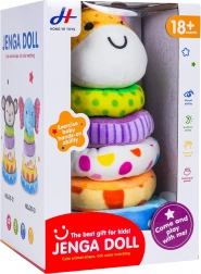 piramidă moale stivuibilă girafă pentru cei mai mici