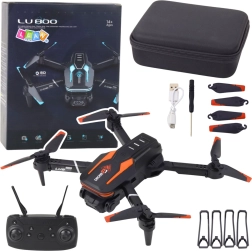 Dron cu cameră LU800 cu LED-uri - portocaliu