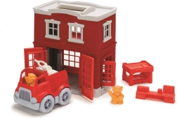 Green Toys stație de pompieri – set de joacă pentru copii
