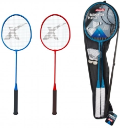 set de rachete de badminton și fluturași în husă
