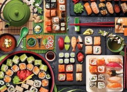 Puzzle EUROGRAPHICS Masă cu sushi 1000 piese
