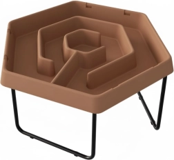 Masterkidz masă hexagonală pentru apă și nisip labirint cu înălțime reglabilă