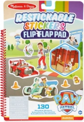 Paw Patrol autocolante restickuibile Flip‑Flap – misiuni clasice