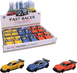 Mașină de curse metalică cu mecanism de recul