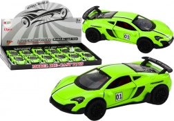 Mașinuță Sport Model 1:32 Antrenare Fricțiune Metal Verde