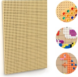 Masterkidz tablă STEM creativă de perete cu panou de montaj 120 × 80 cm