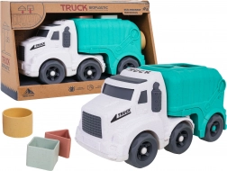 Camion de gunoi eco cu sortator de forme din bioplastic