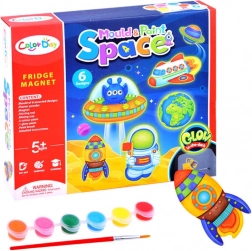 Set creativ – confecționează magneți cu tema spațiului