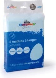 Pernă de schimbat bebeluși de unică folosință, albă (5 buc)