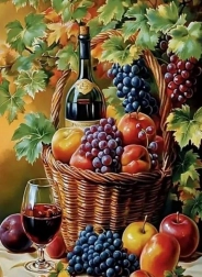 Pictură cu diamante natură statică 30 × 40 cm