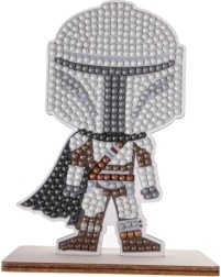 Pictură cu diamante crystal art buddies star wars: the mandalorian – figurină decorativă individuală