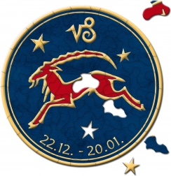 Curiosi puzzle rotund Zodiacul – Capricorn, 33 piese