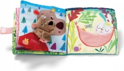 Lilliputiens carte textilă cu păpușă de deget Ursulețul César