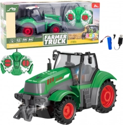 Tractor verde controlat de la distanță 1:24