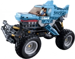 Sluban Power Bricks Mașină off-road cu mecanism de întindere Rechin Albastru