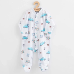 Salopetă pentru bebeluși New Baby Classic II cu mașinuțe, măr. 62 (3–6 luni)