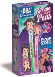 Clementoni Idea Art mini fabrică de pixuri K-Pop Demon Hunters Mira și Zoey