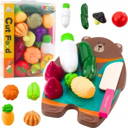 Set pentru copii de tăiat legume cu tocător și cuțit