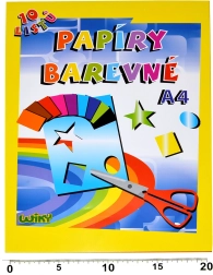 Hârtie colorată cretată A4