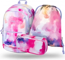 Set școlar Baagl Core Painting: rucsac, penar și săculeț