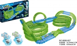 pistă de curse luminoasă pentru întuneric, 83 de piese