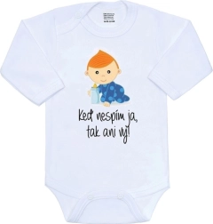 Body New Baby cu imprimeu „Dacă eu nu dorm, nici voi nu dormiți”