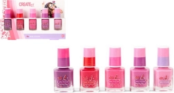 Create It! set de cinci lacuri de unghii pentru copii