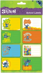 Etichete autoadezive pentru caiete cu motive Lilo & Stitch