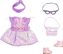 Baby Born rochie pentru păpușă de 43cm - Set pentru petrecerea de aniversare