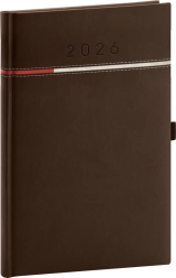 Agenda săptămânală Tomy maro-roșu 2026