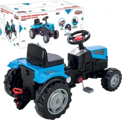Pilsan tractor cu pedale albastru pentru copii