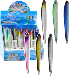 Pix în formă de pește cu cerneală albastră