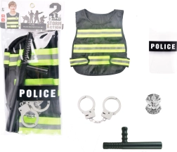 Vestă de poliție cu centură și baston
