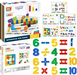 Woopie set de construcție matematică cu cuburi și modele, 148 piese