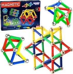 Woopie cuburi de construcție magnetice 3D, 58 piese