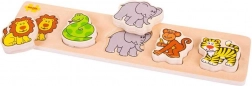 Puzzle safari din lemn Bigjigs Baby