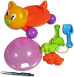 Cărucior Pisicuță cu accesorii pentru nisip