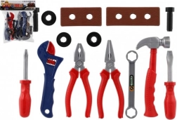 Set de unelte din plastic pentru copii în săculeț, 2 culori (21 × 24 × 5 cm)