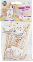 Bețe pentru cocktail cu Unicorn, 24 buc