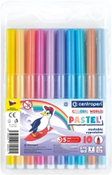 CENTROPEN markere pastelate, 10 culori