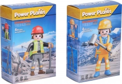 Figurină muncitor set de construcție 7 cm