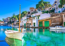 Puzzle Bluebird Portul de pescari din Cala Figuera 500 piese