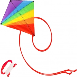 Zmeu curcubeu 87 × 81 cm cu coadă lungă