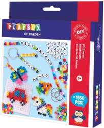 Set Playbox de mărgele termocolante pentru brățări și pandantive, 1550 buc.