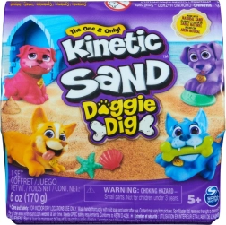 Kinetic Sand Mini set Căţel – nisip creativ cu surpriză