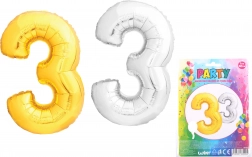 Balon din folie gonflabil în formă de numărul 3